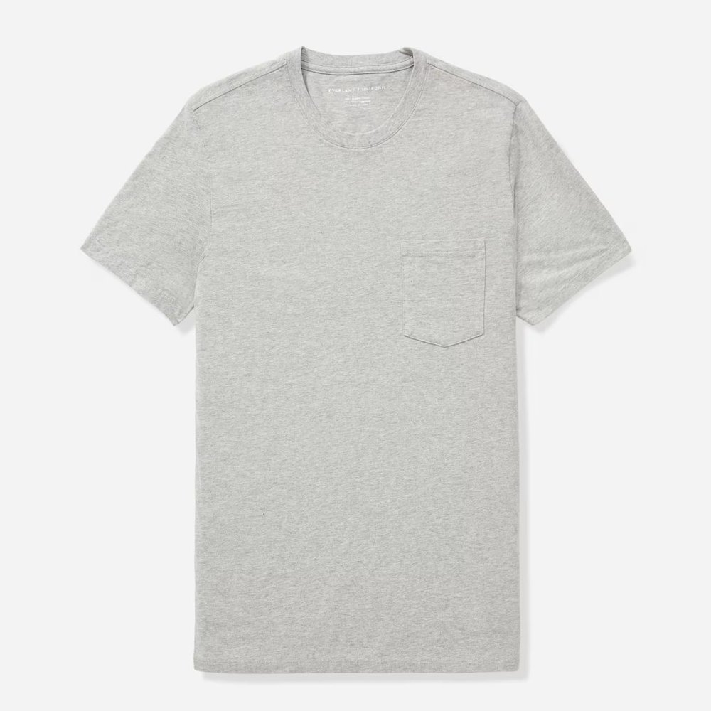 Everlane Mens Grey Pocket Tee - NWT Medium